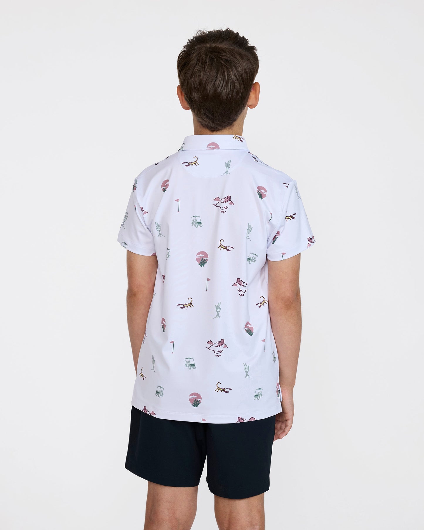 Bad Birdie Youth Polo - Desert Baddies - Brilliant White