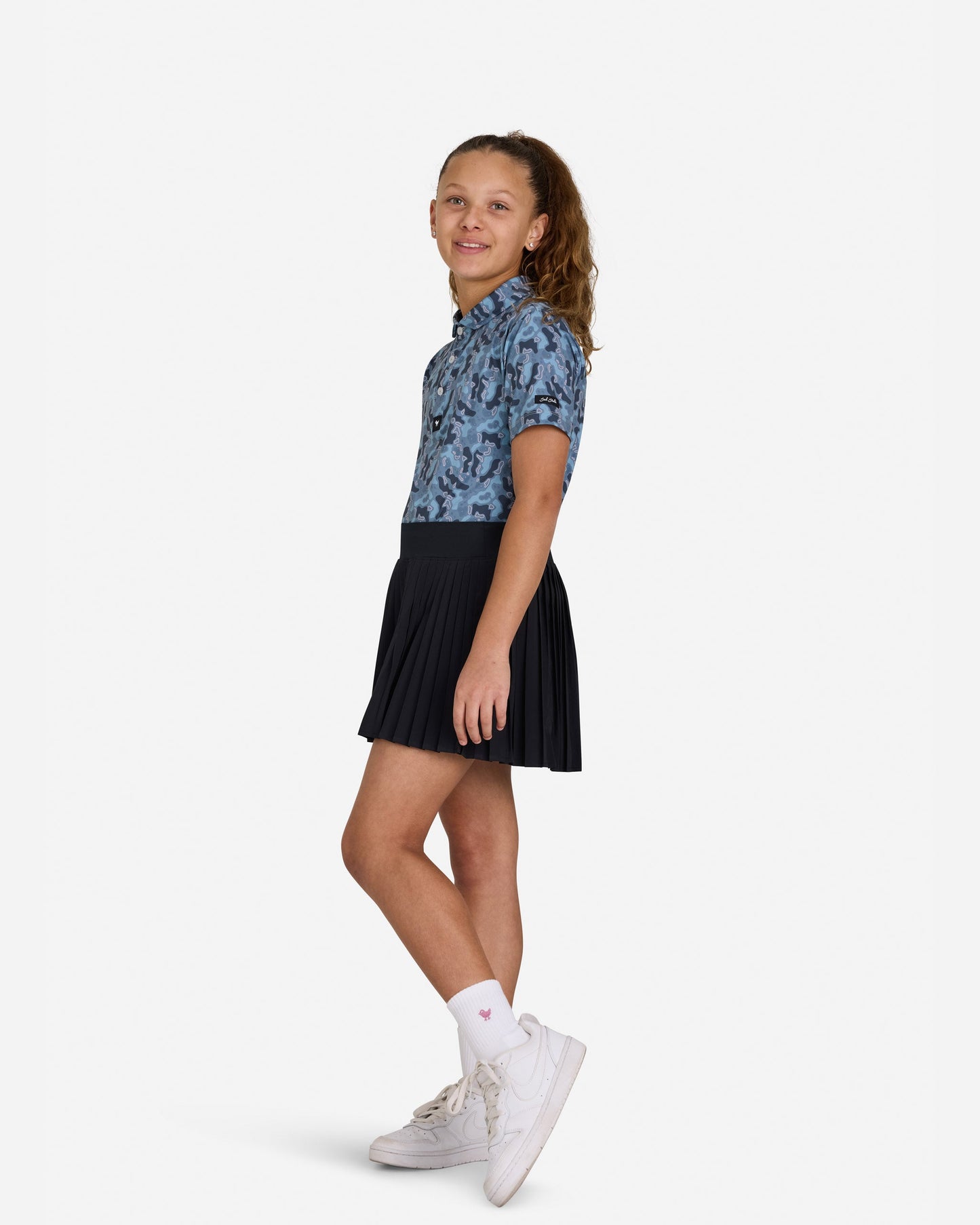 Bad Birdie Youth Polo - Topographic Triumph