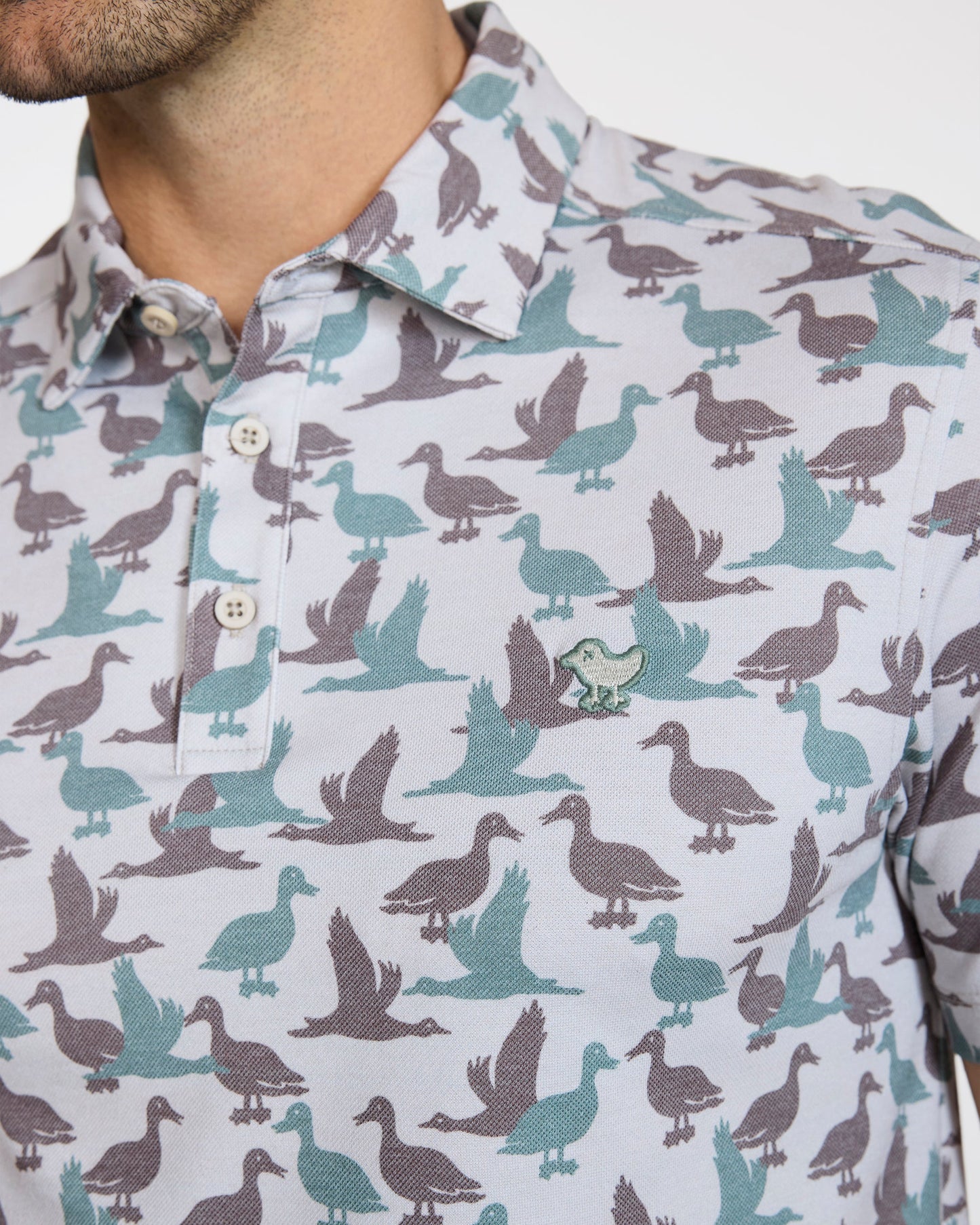 Bad Birdie Pique Performance Polo - What The Duck