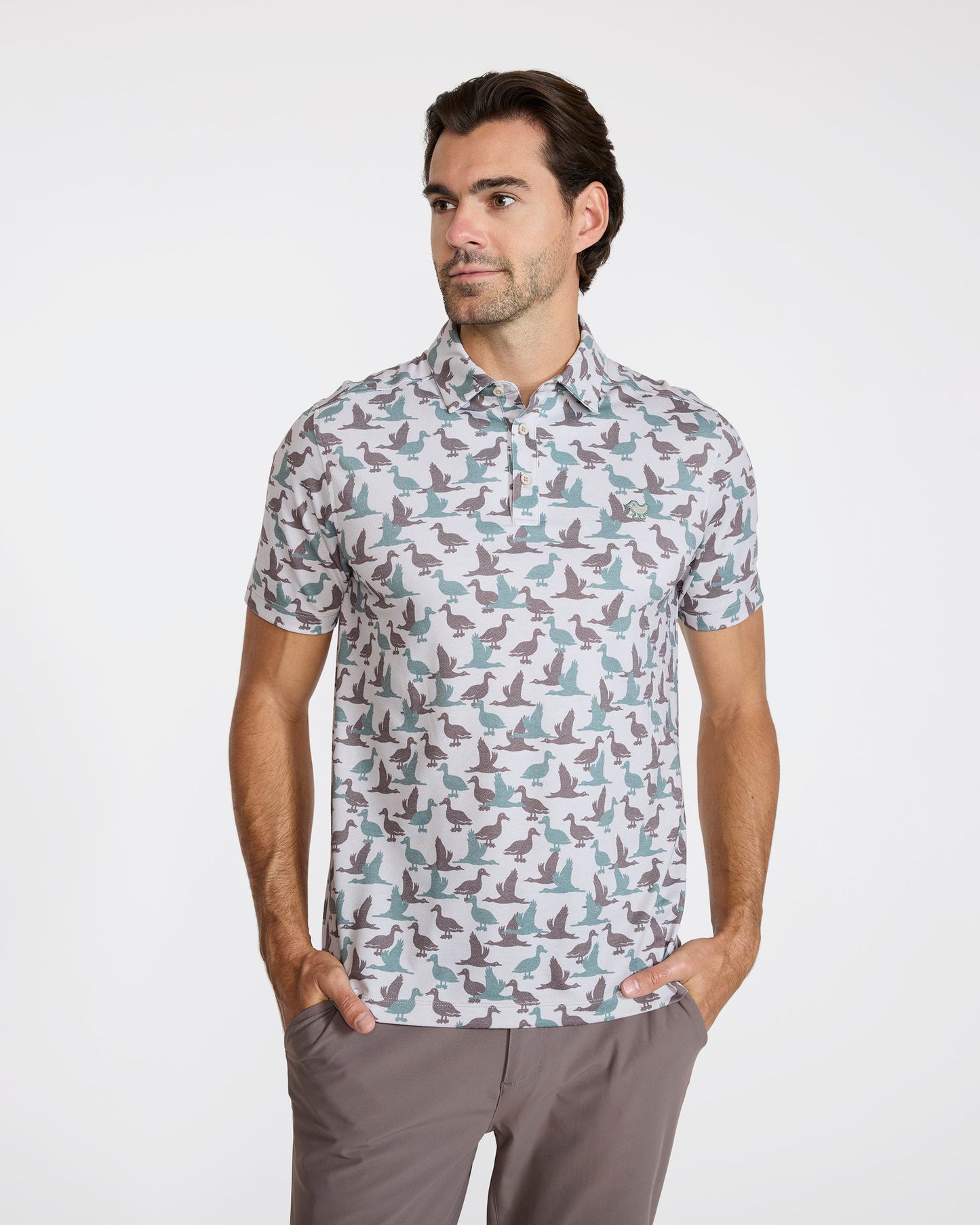 Bad Birdie Pique Performance Polo - What The Duck