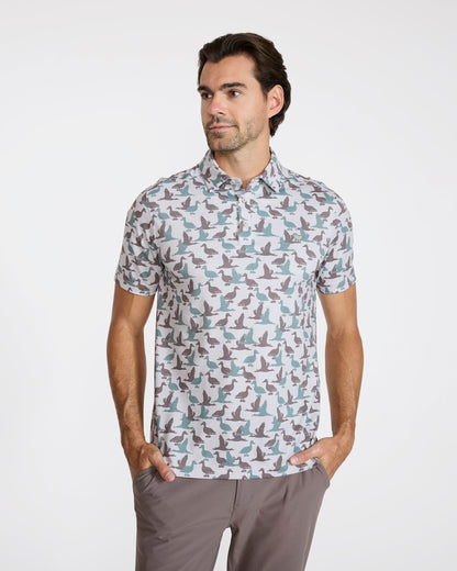 Bad Birdie Pique Performance Polo - What The Duck