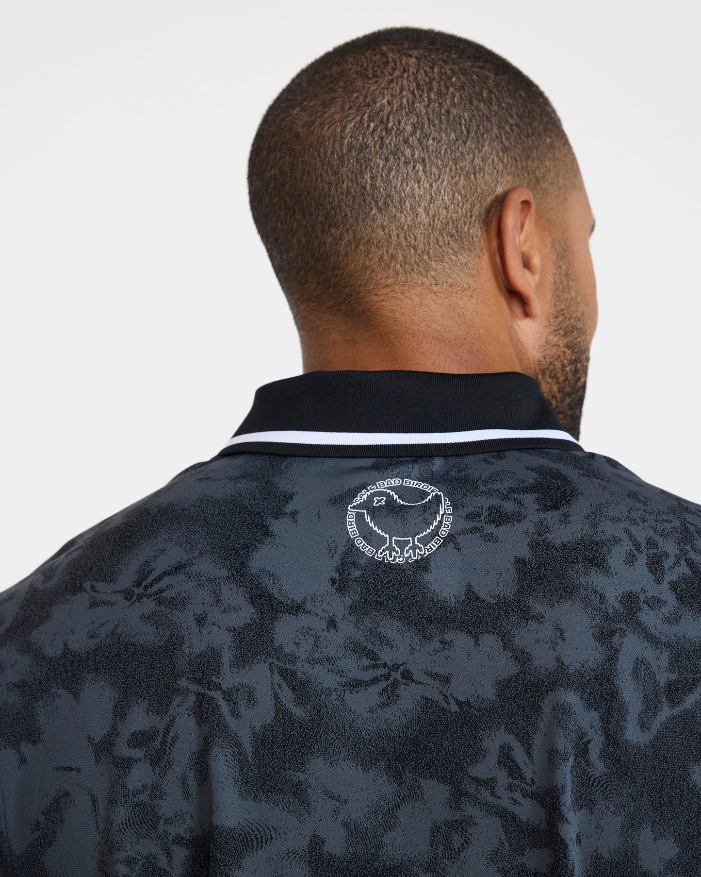 Bad Birdie Prodigy Jacquard Polo - Black