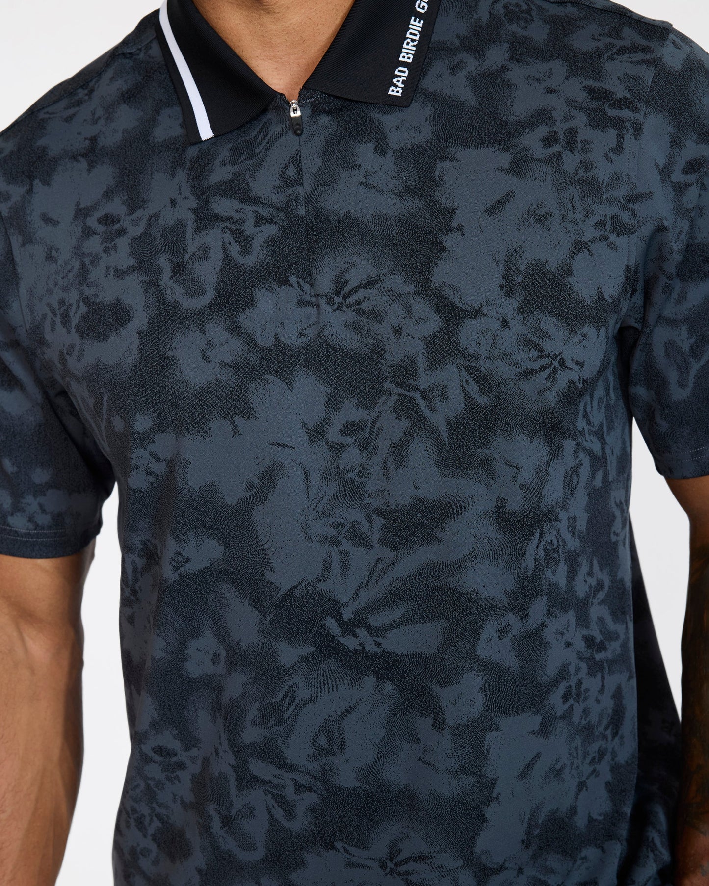 Bad Birdie Prodigy Jacquard Polo - Black