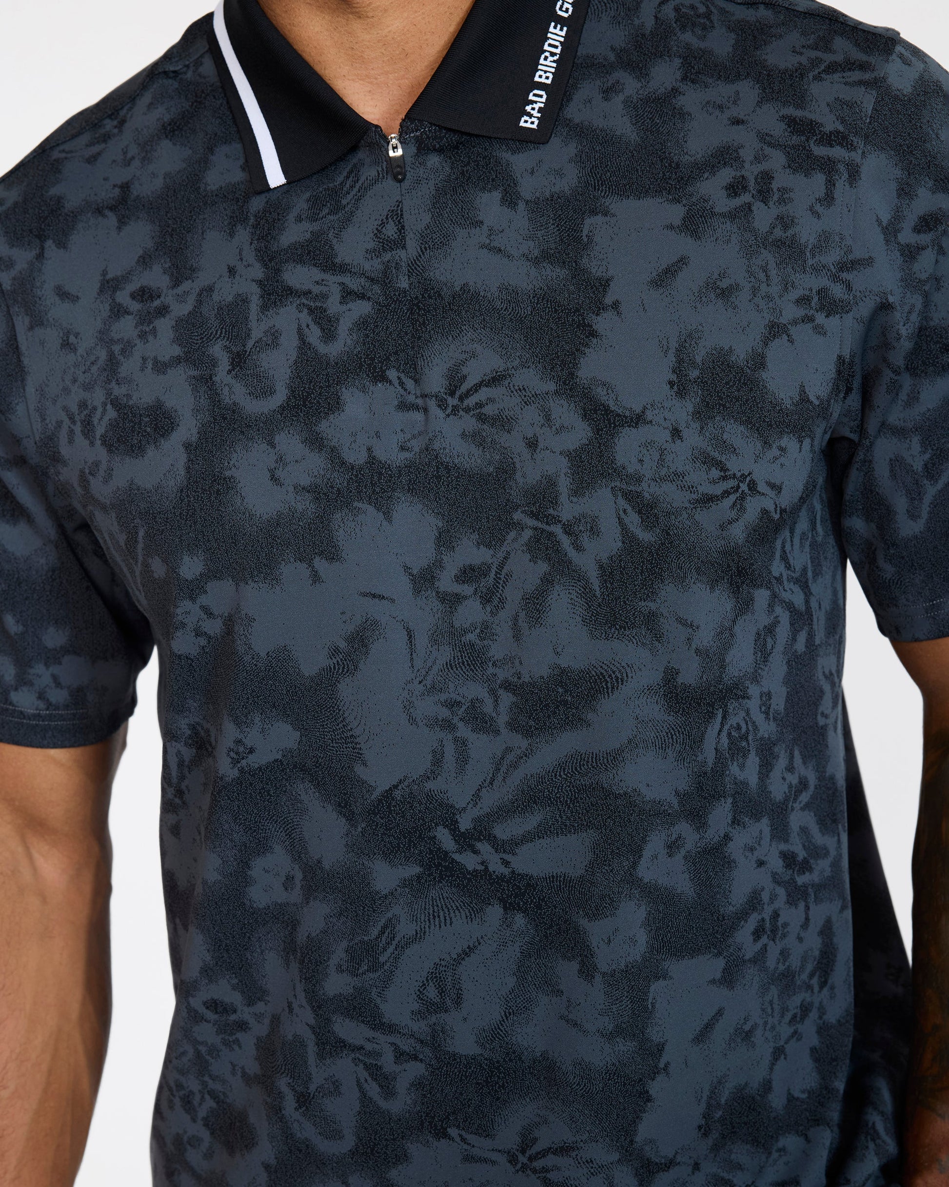 Bad Birdie Prodigy Jacquard Polo - Black