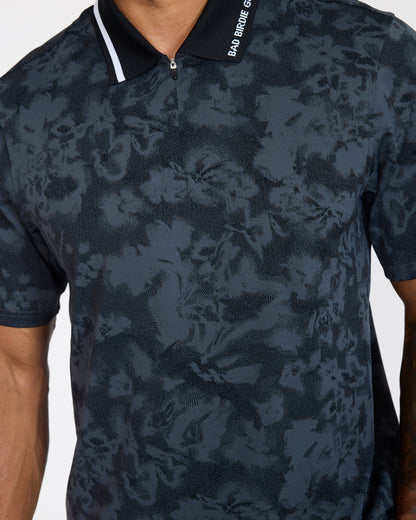 Bad Birdie Prodigy Jacquard Polo - Black