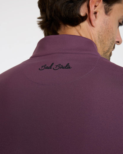 Bad Birdie Velocity Quarterzip - Plum Wine