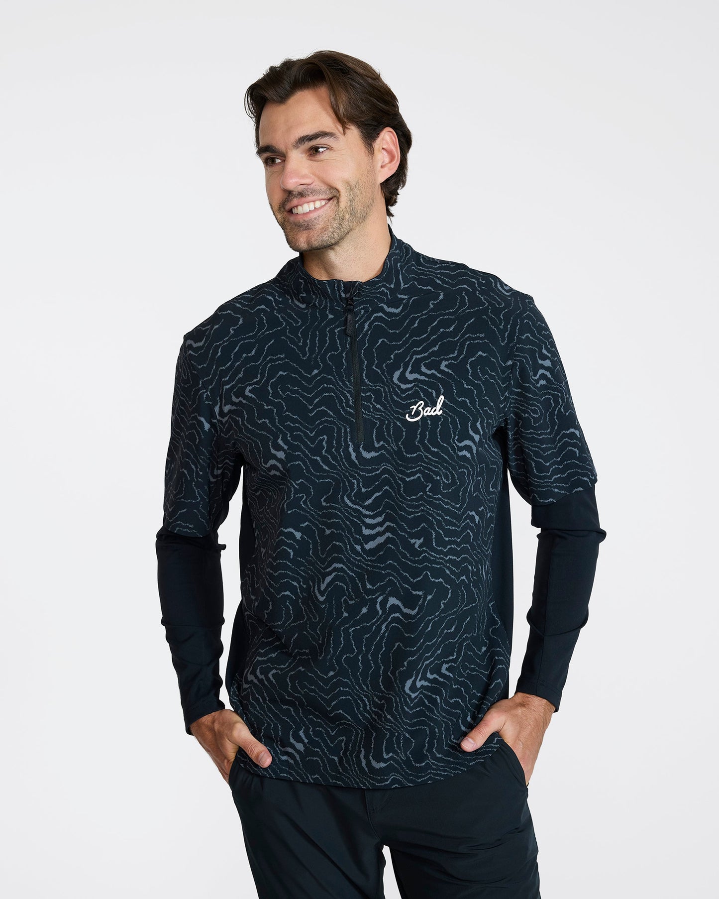 Bad Birdie Mechanism Quarterzip - Rave Runner