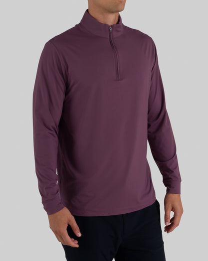 Bad Birdie Velocity Quarterzip - Plum Wine