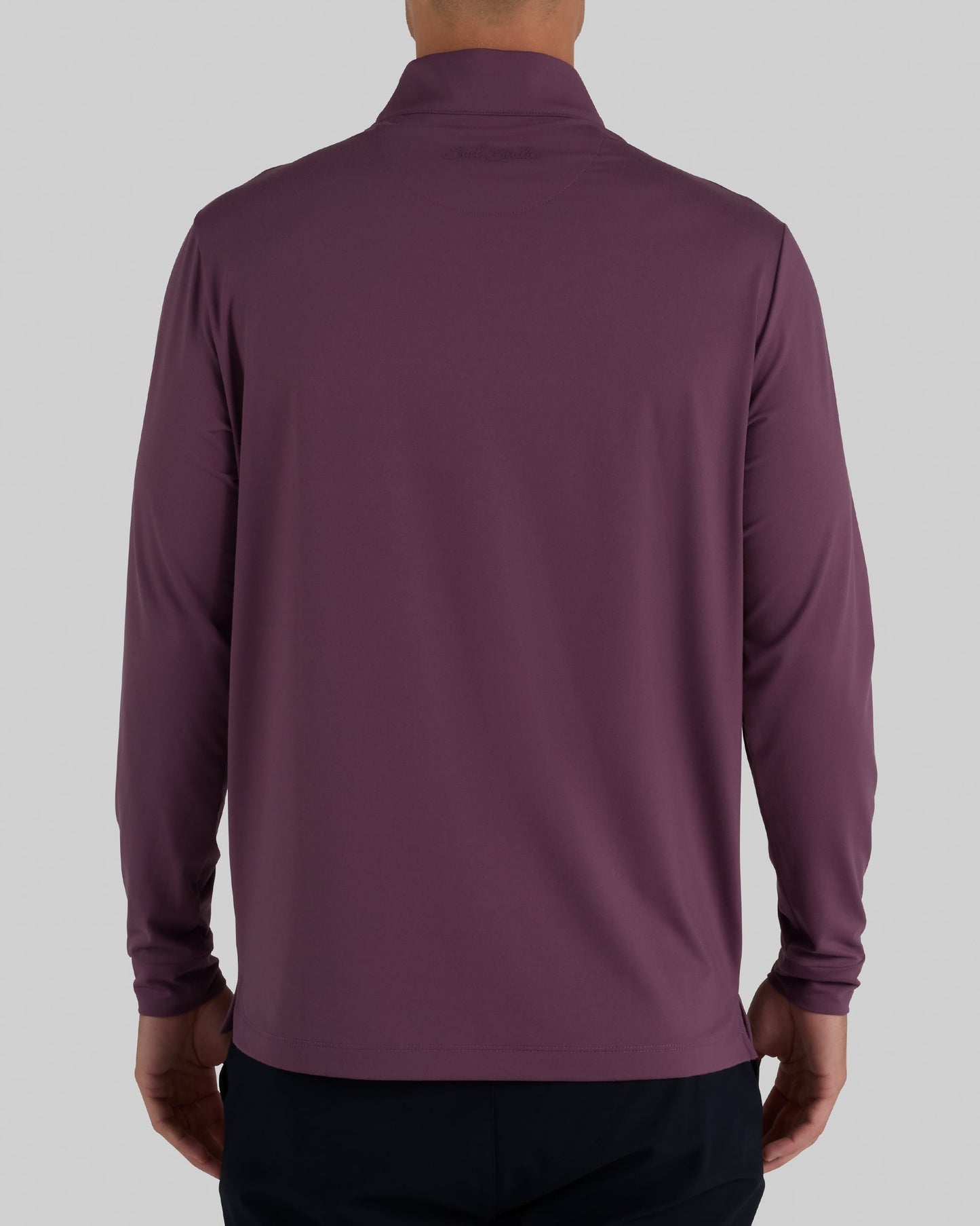 Bad Birdie Velocity Quarterzip - Plum Wine