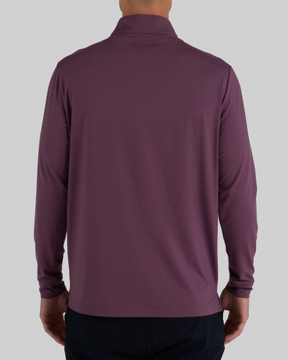 Bad Birdie Velocity Quarterzip - Plum Wine