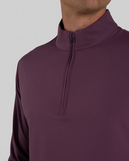 Bad Birdie Velocity Quarterzip - Plum Wine