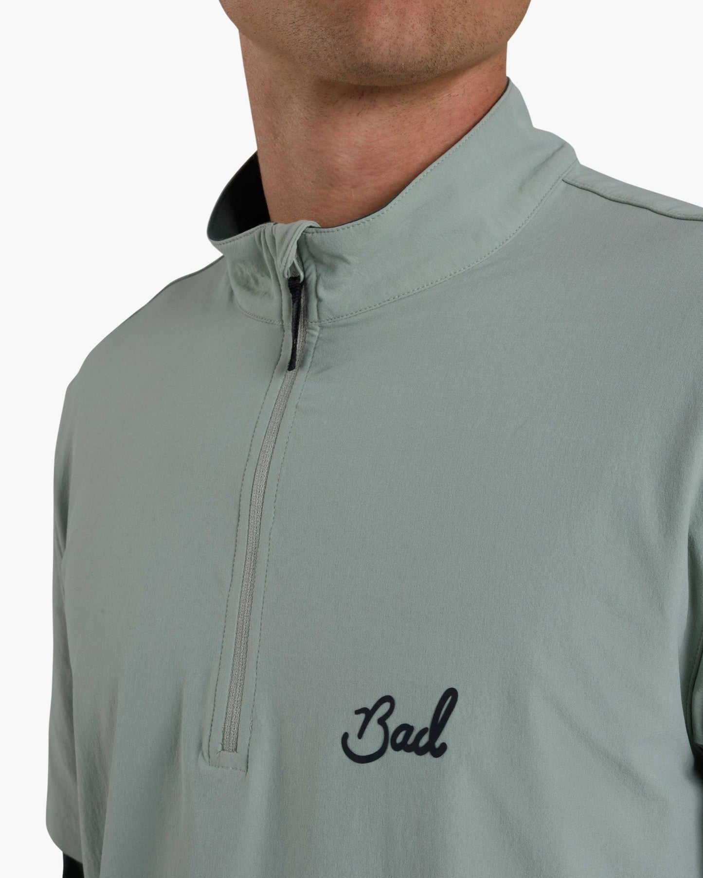 Bad Birdie Mechanism Quarterzip - Washed Sage