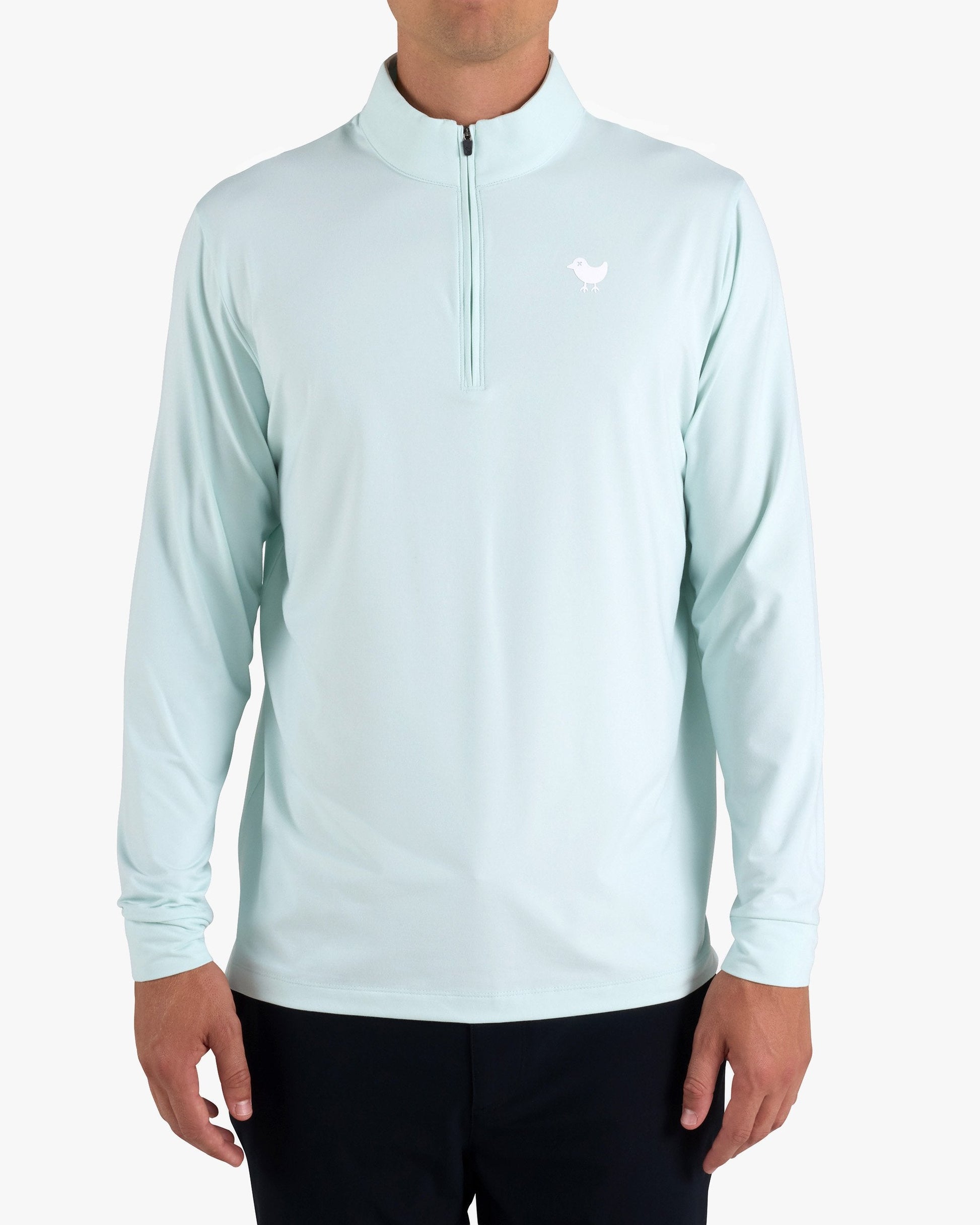 Bad Birdie Velocity Quarterzip - Pale Blue