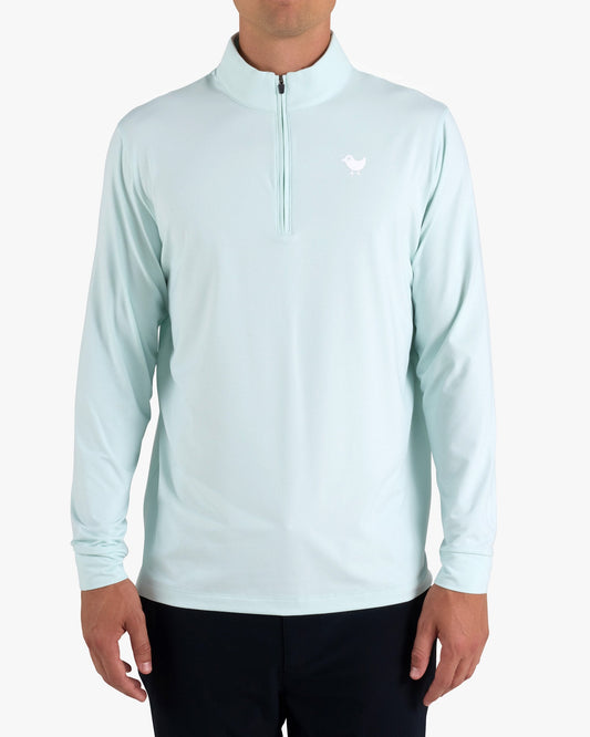 Bad Birdie Velocity Quarterzip - Pale Blue