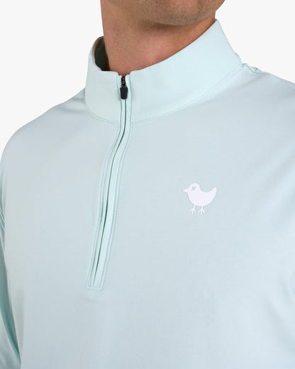 Bad Birdie Velocity Quarterzip - Pale Blue