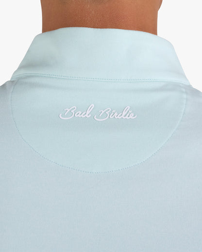 Bad Birdie Velocity Quarterzip - Pale Blue