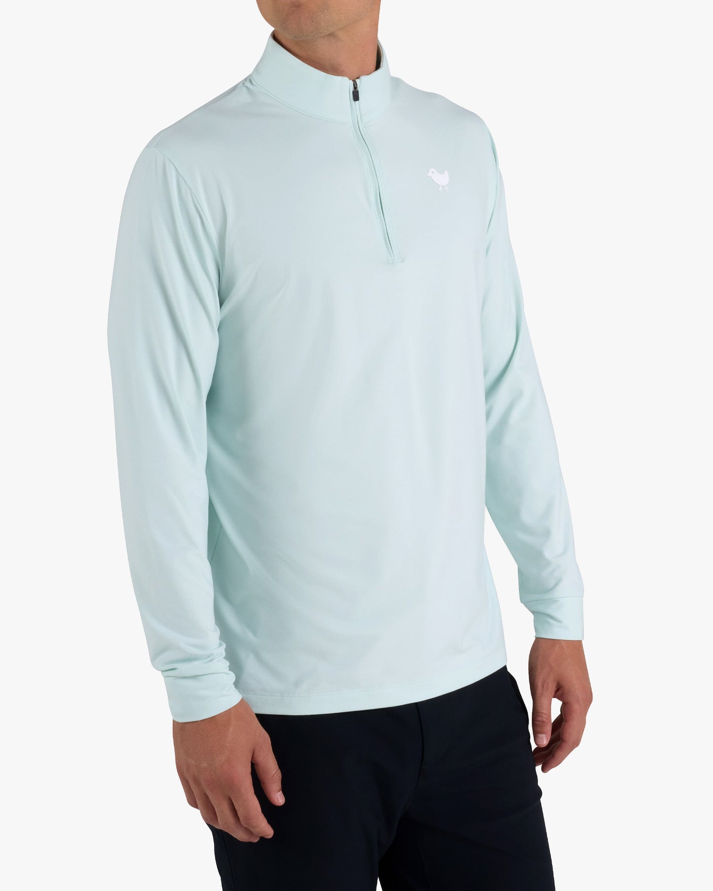 Bad Birdie Velocity Quarterzip - Pale Blue