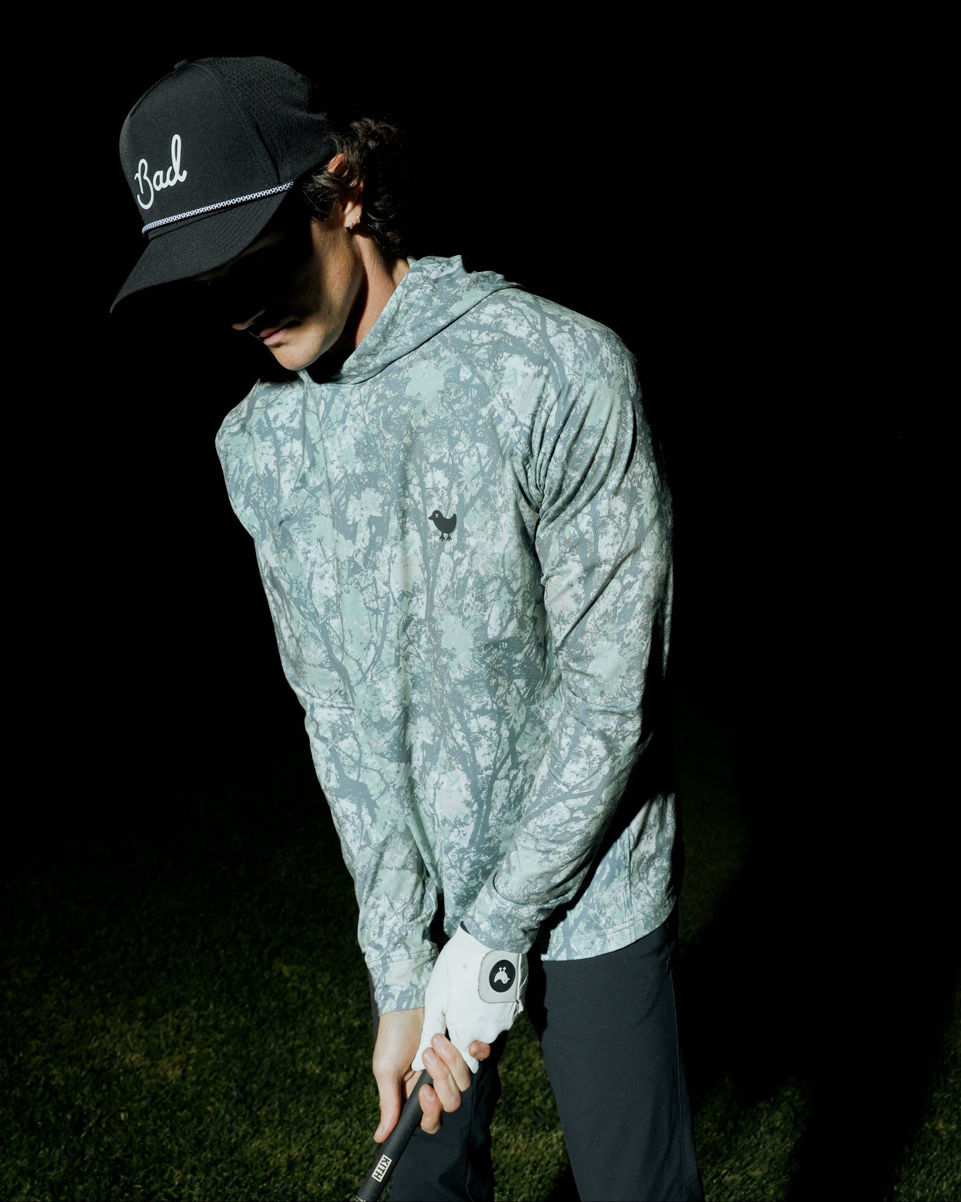 Bad Birdie Men's Velocity Hoodie - Stealth Mode Dark