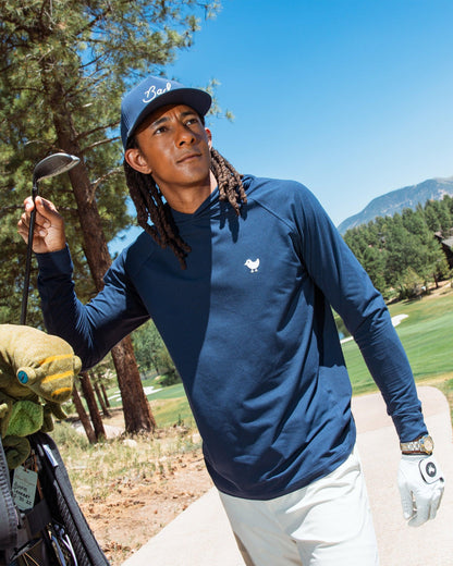 Bad Birdie Men's Velocity Hoodie - Dark Navy