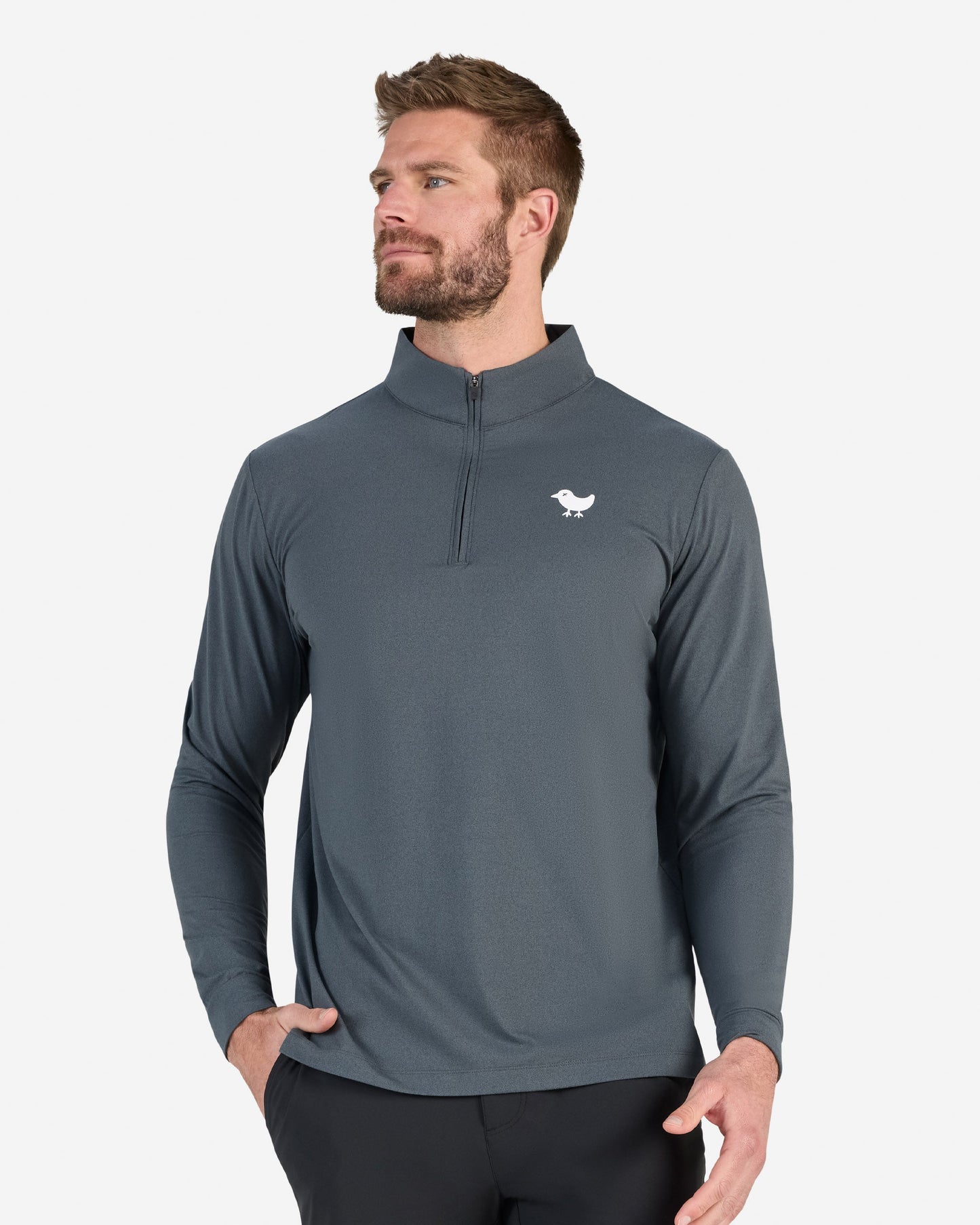 Bad Birdie Charcoal Quarterzip - Bad Birdie