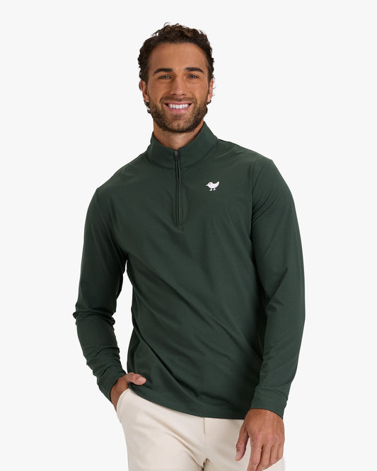 Bad Birdie Velocity Quarterzip - Deep Forest