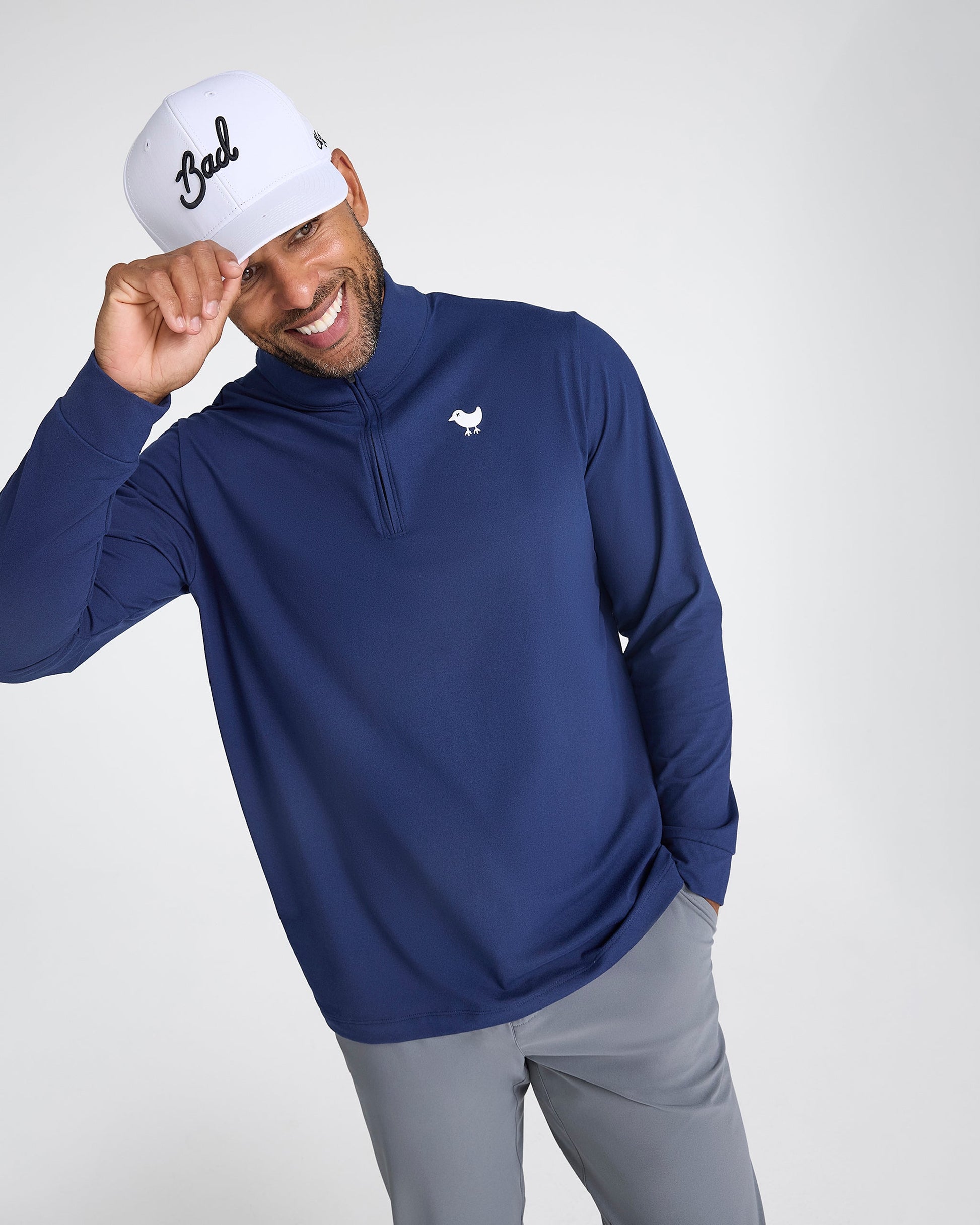 Bad Birdie Navy Quarterzip - Bad Birdie