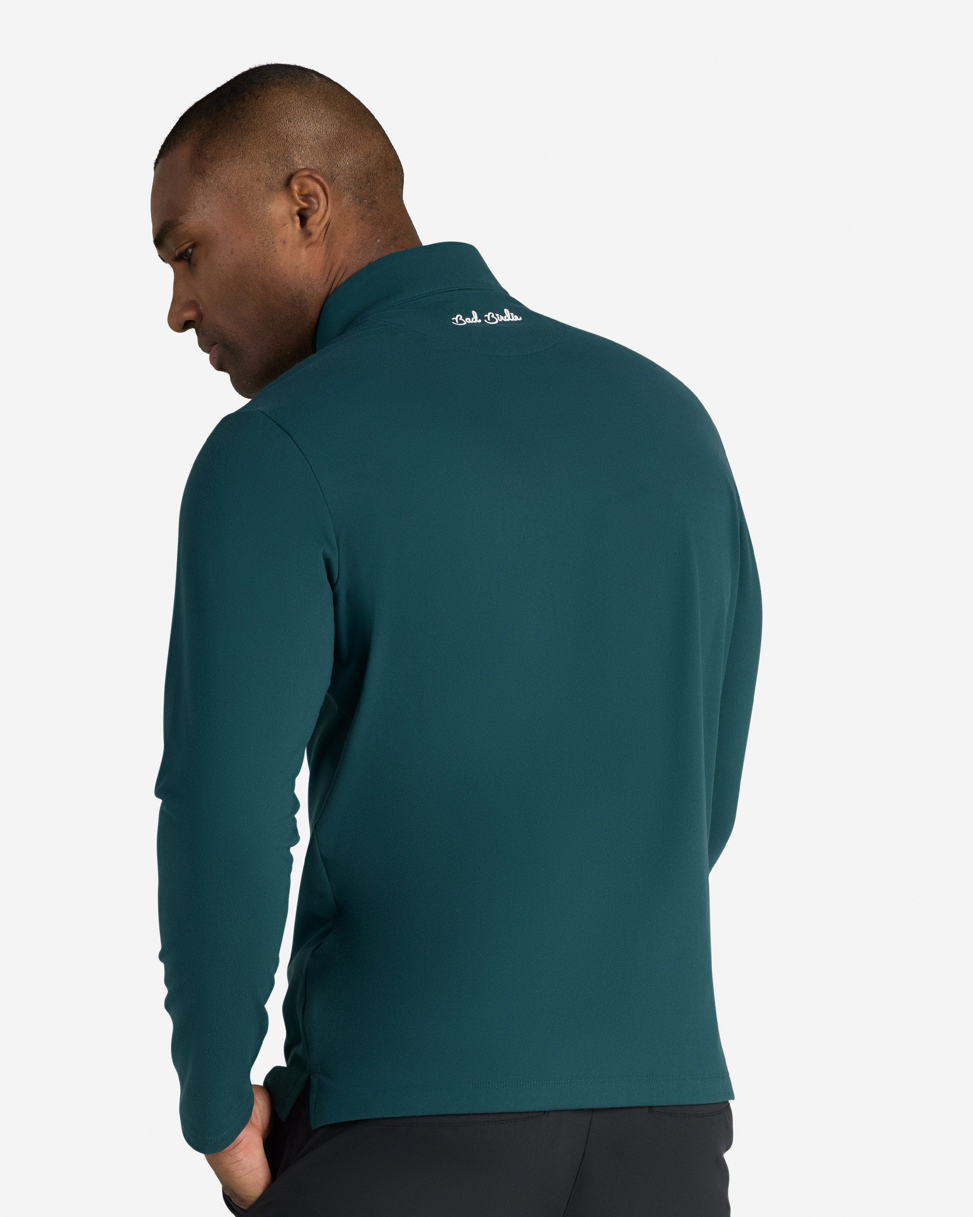 Bad Birdie Men's Velocity Quarterzip - Pine