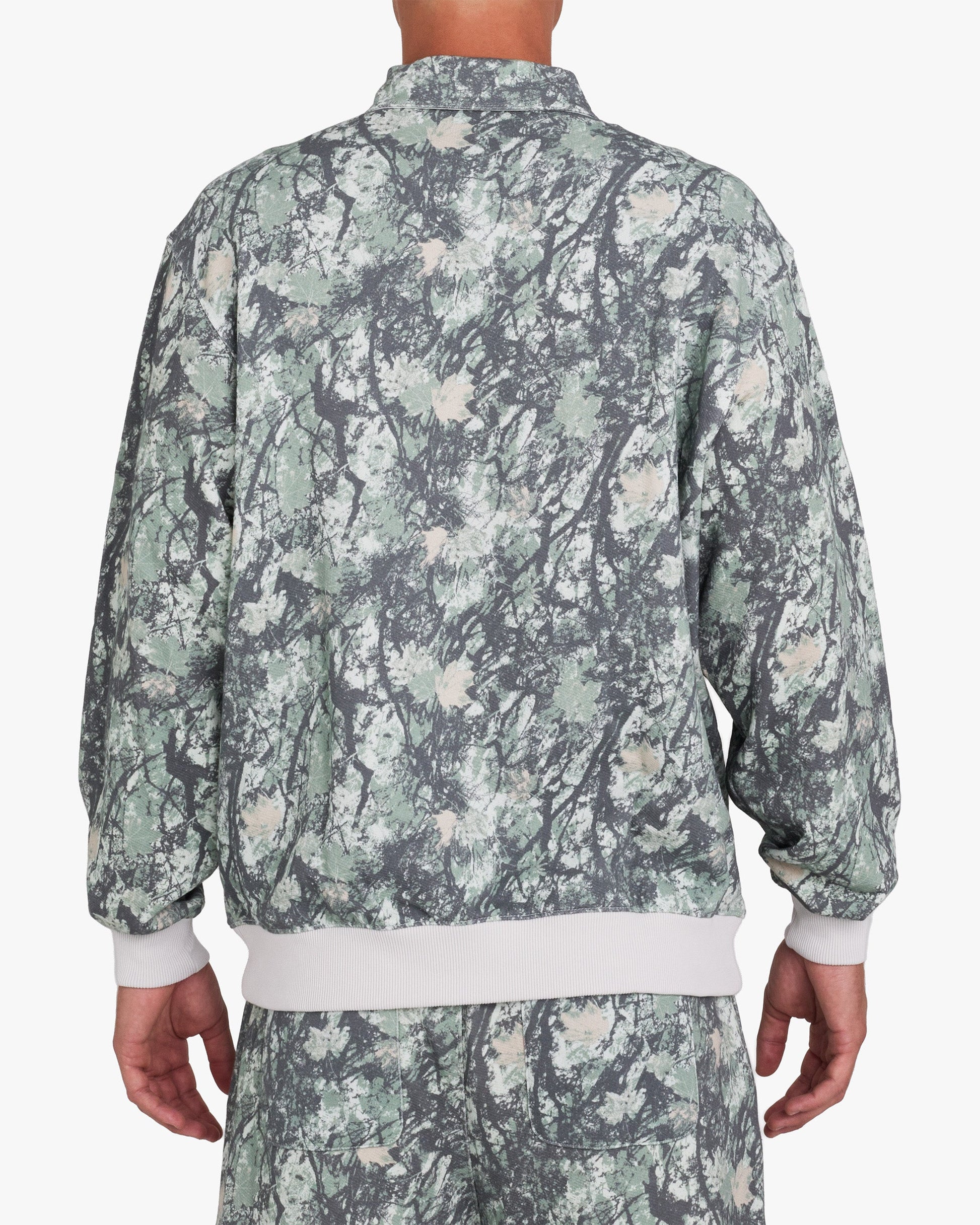 Bad Birdie Men's French Terry Polo - Stealth Mode Dark
