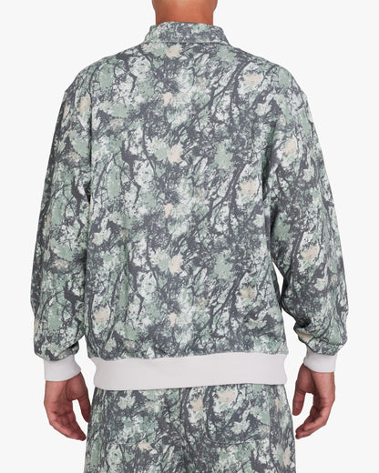 Bad Birdie Men's French Terry Polo - Stealth Mode Dark