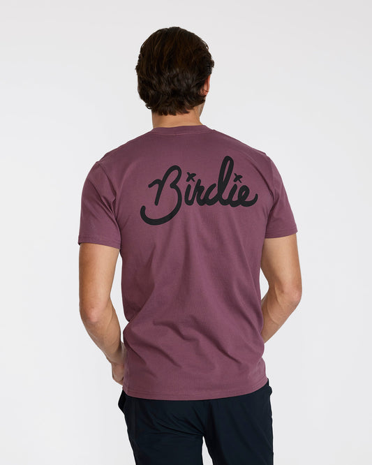 Bad Birdie Birdie Tee - Plum Wine