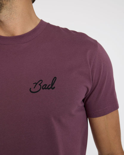Bad Birdie Birdie Tee - Plum Wine