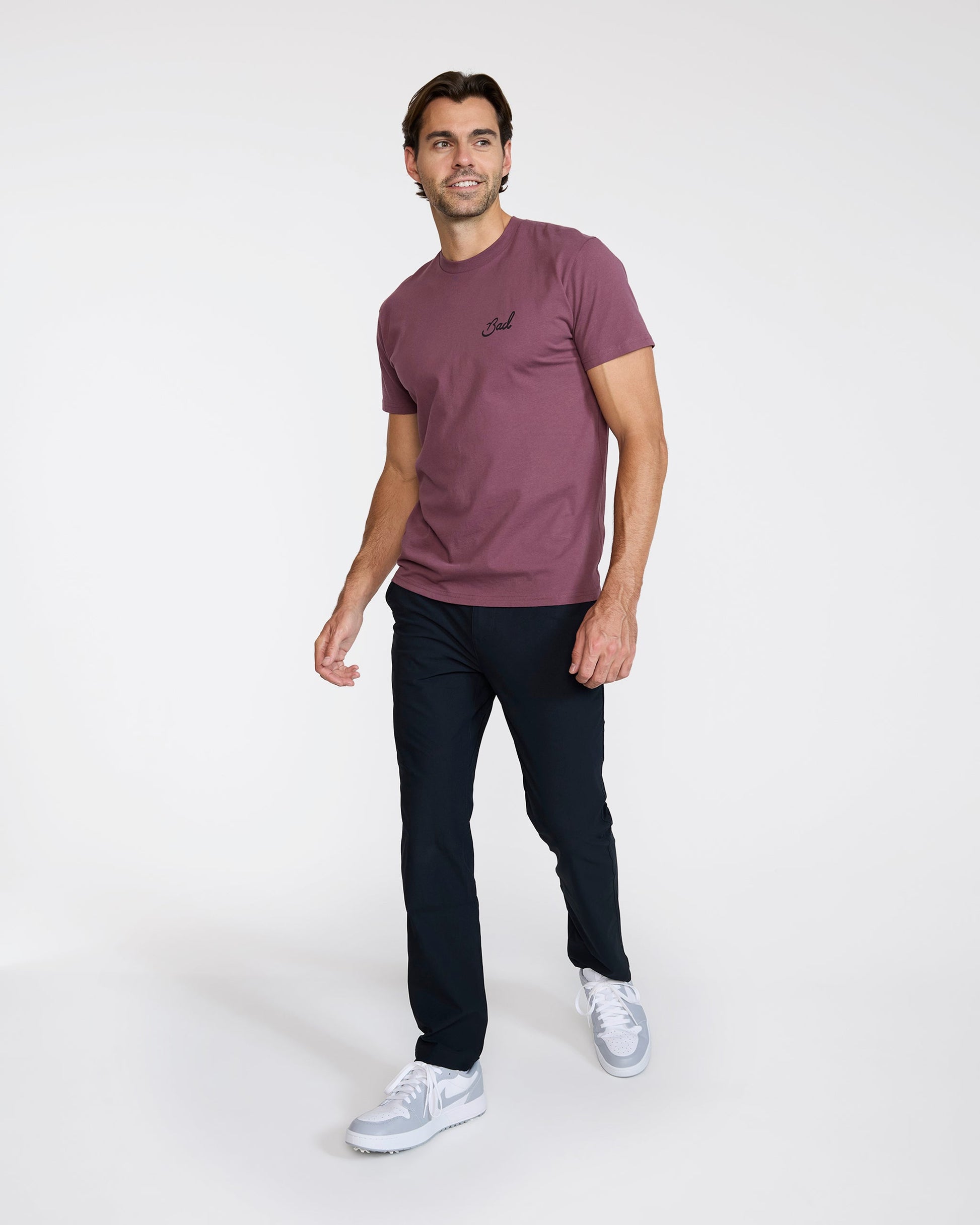 Bad Birdie Birdie Tee - Plum Wine