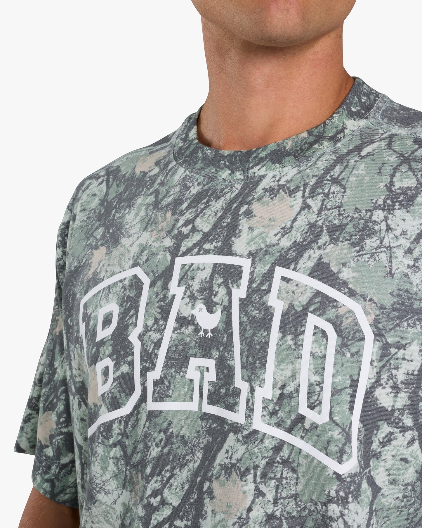 Bad Birdie Men's Varsity Bad Graphic Tee - Stealth Mode Dark