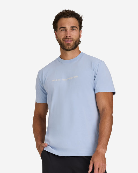 Bad Birdie Men's Birdie Blur Tee - Blue Blizzard