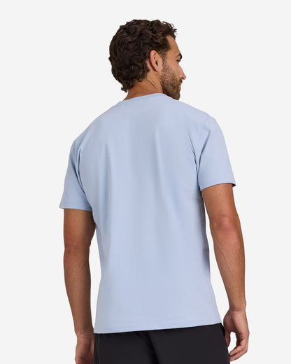 Bad Birdie Men's Birdie Blur Tee - Blue Blizzard
