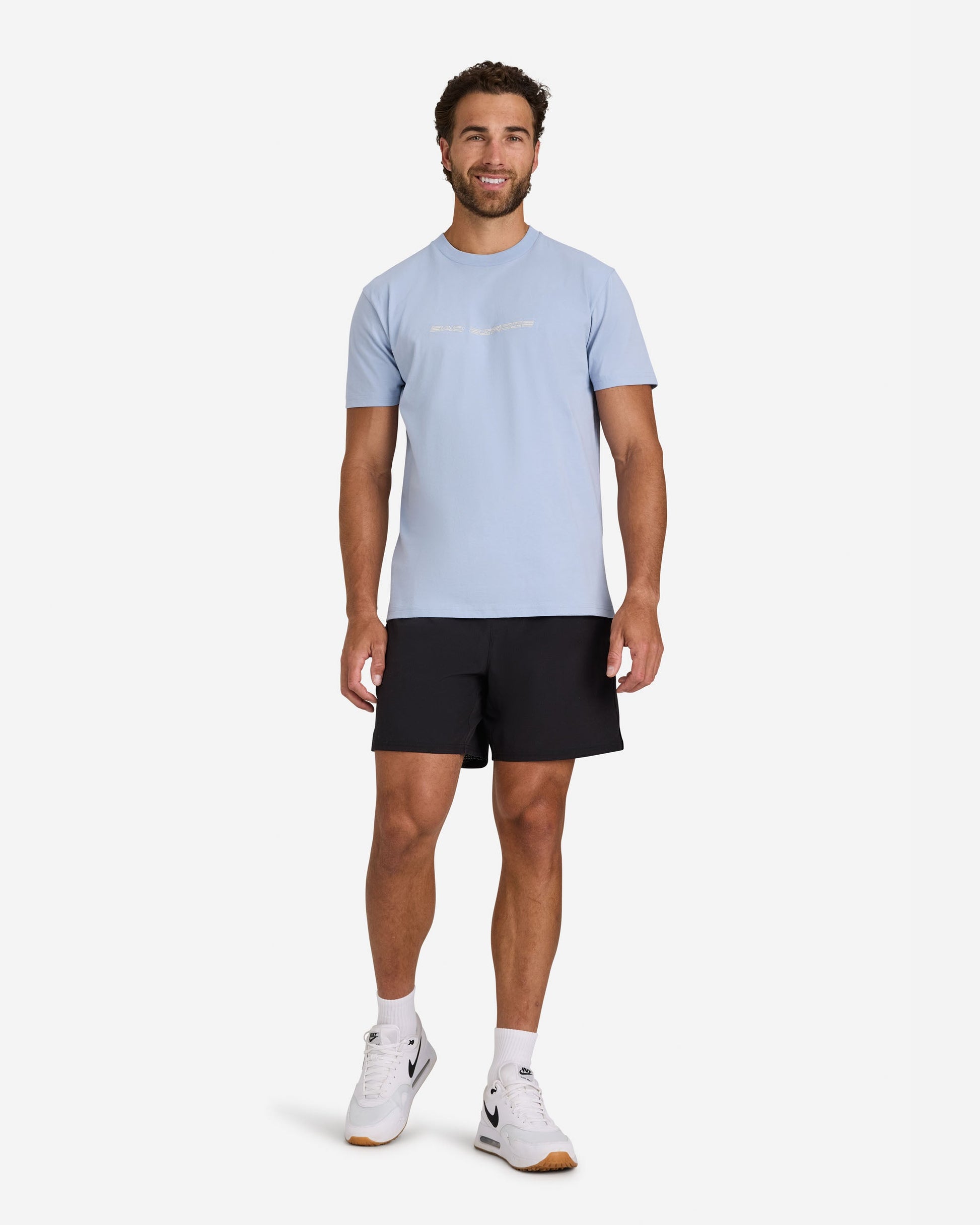 Bad Birdie Men's Birdie Blur Tee - Blue Blizzard