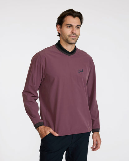 Bad Birdie Kinetic Wind Pullover - Plum Wine
