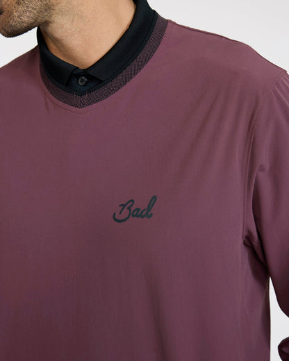 Bad Birdie Kinetic Wind Pullover - Plum Wine
