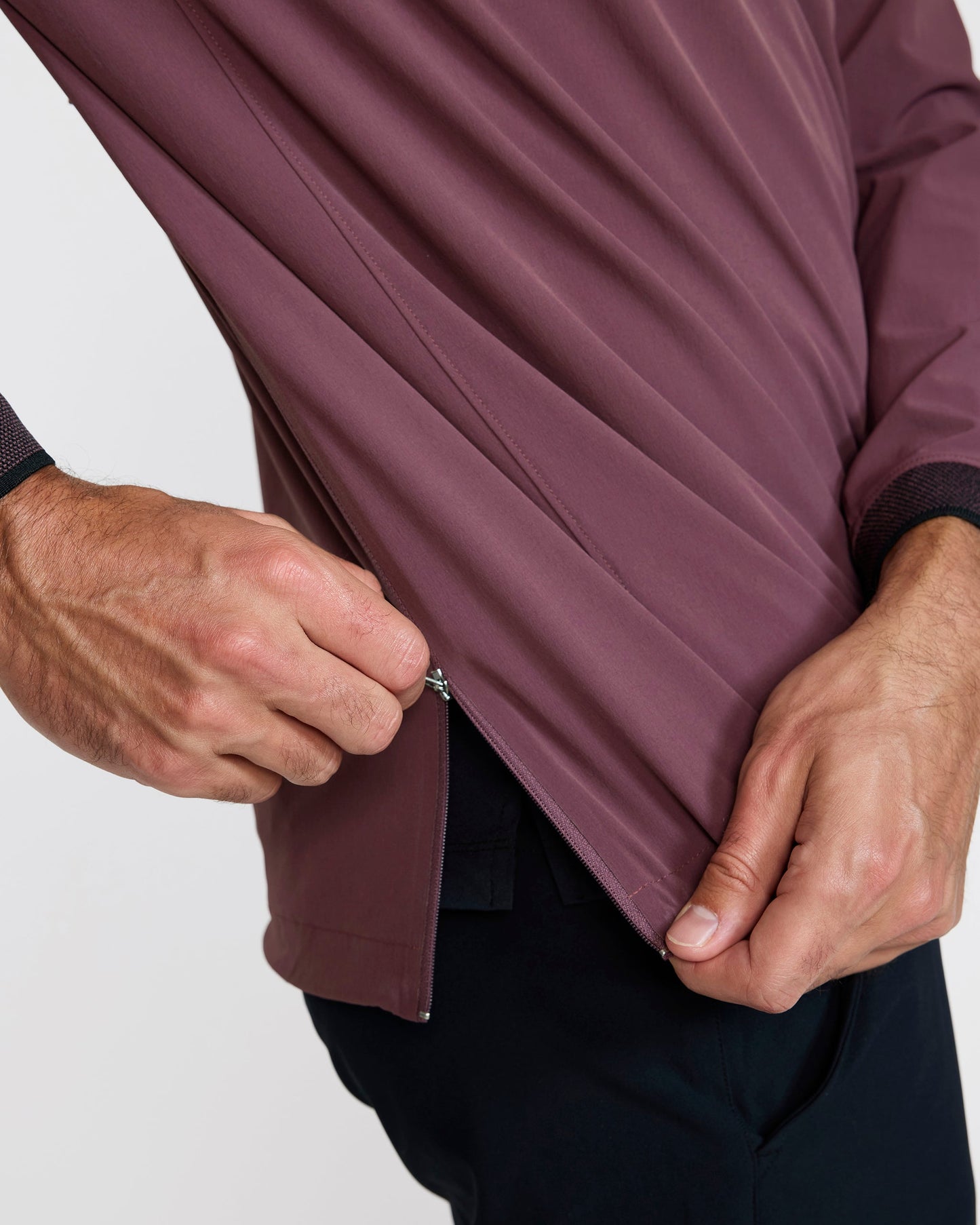 Bad Birdie Kinetic Wind Pullover - Plum Wine