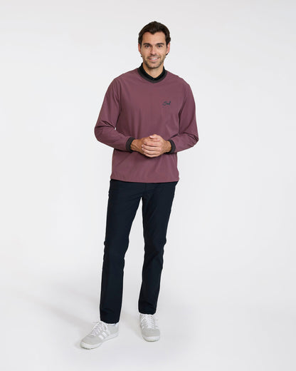 Bad Birdie Kinetic Wind Pullover - Plum Wine