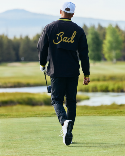 Bad Birdie Kinetic Wind Pullover - Black - Warm Olive
