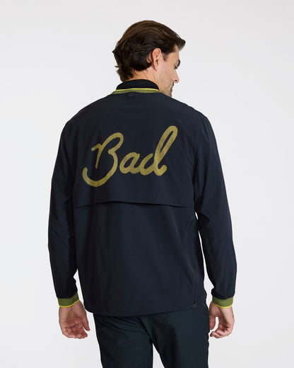 Bad Birdie Kinetic Wind Pullover - Black - Warm Olive