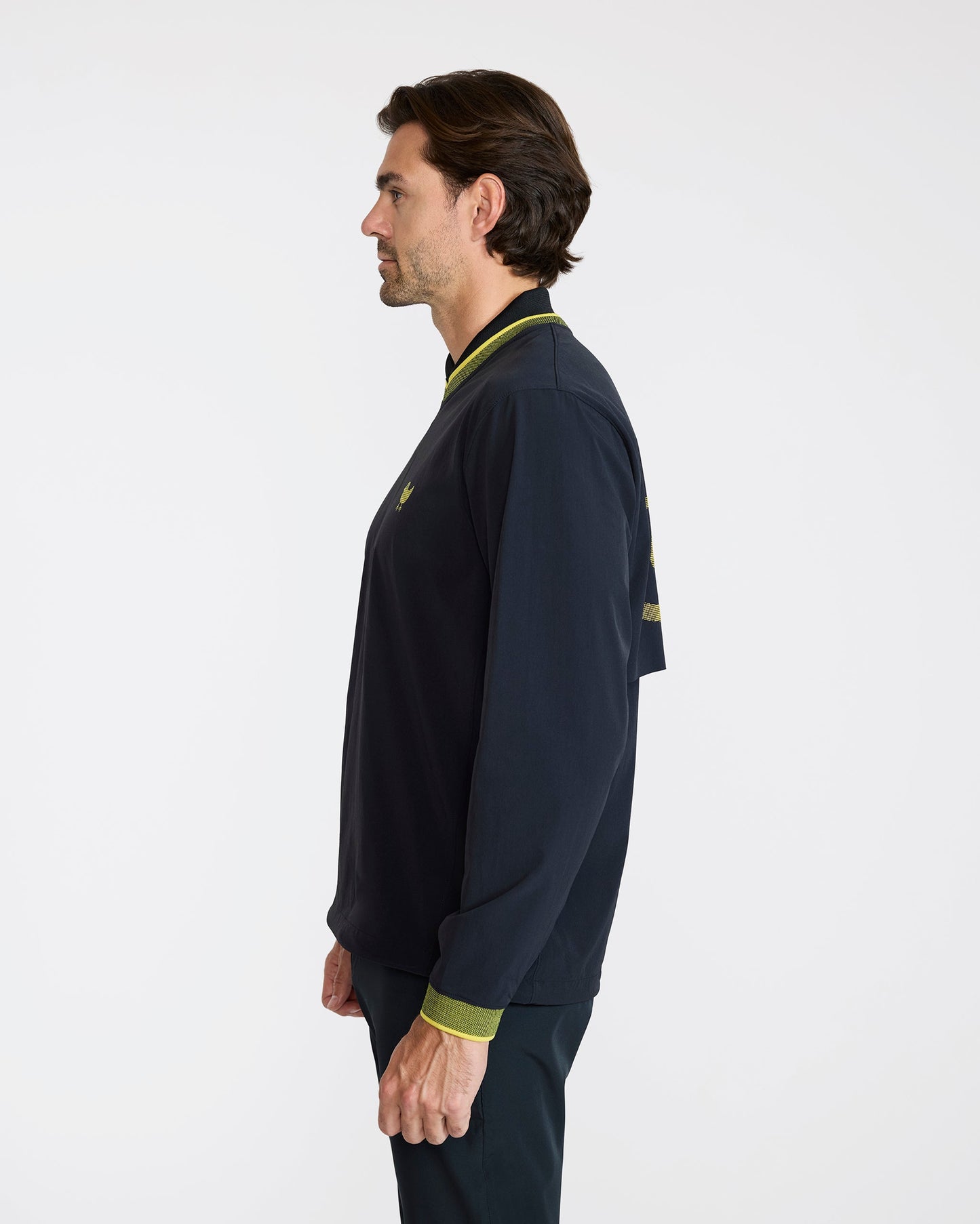 Bad Birdie Kinetic Wind Pullover - Black - Warm Olive