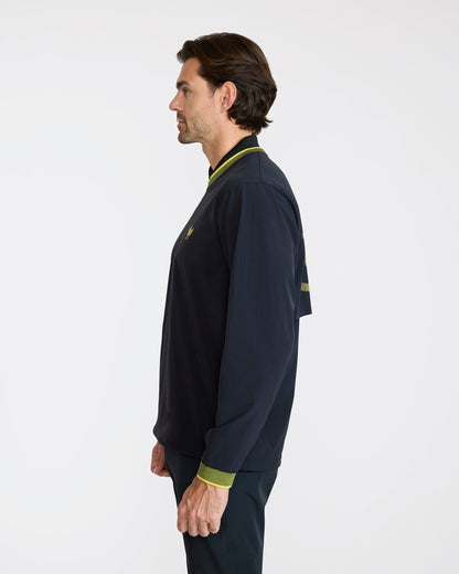 Bad Birdie Kinetic Wind Pullover - Black - Warm Olive