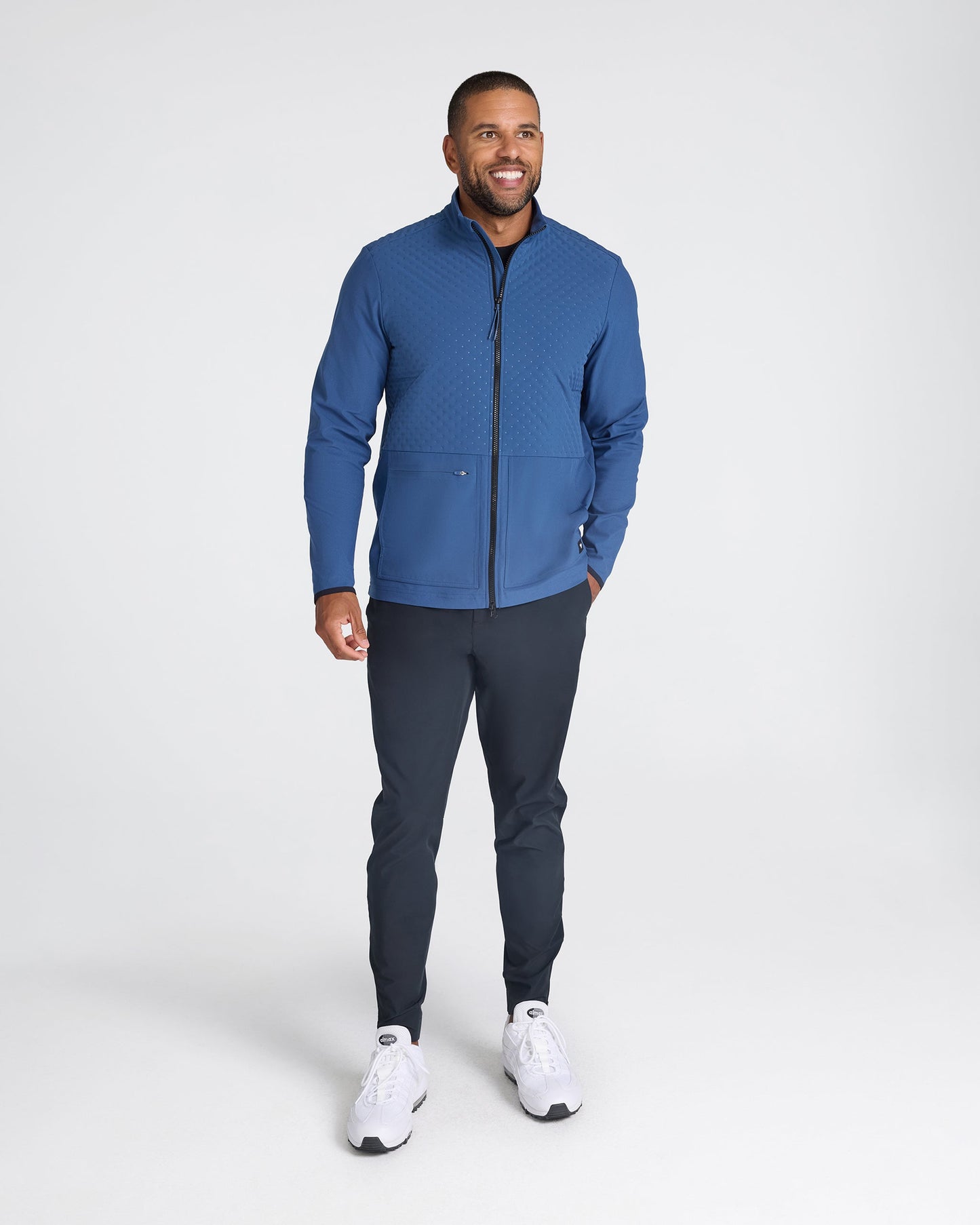 Bad Birdie Men's Hybrid Jacket - Dusk Navy - Bad Birdie