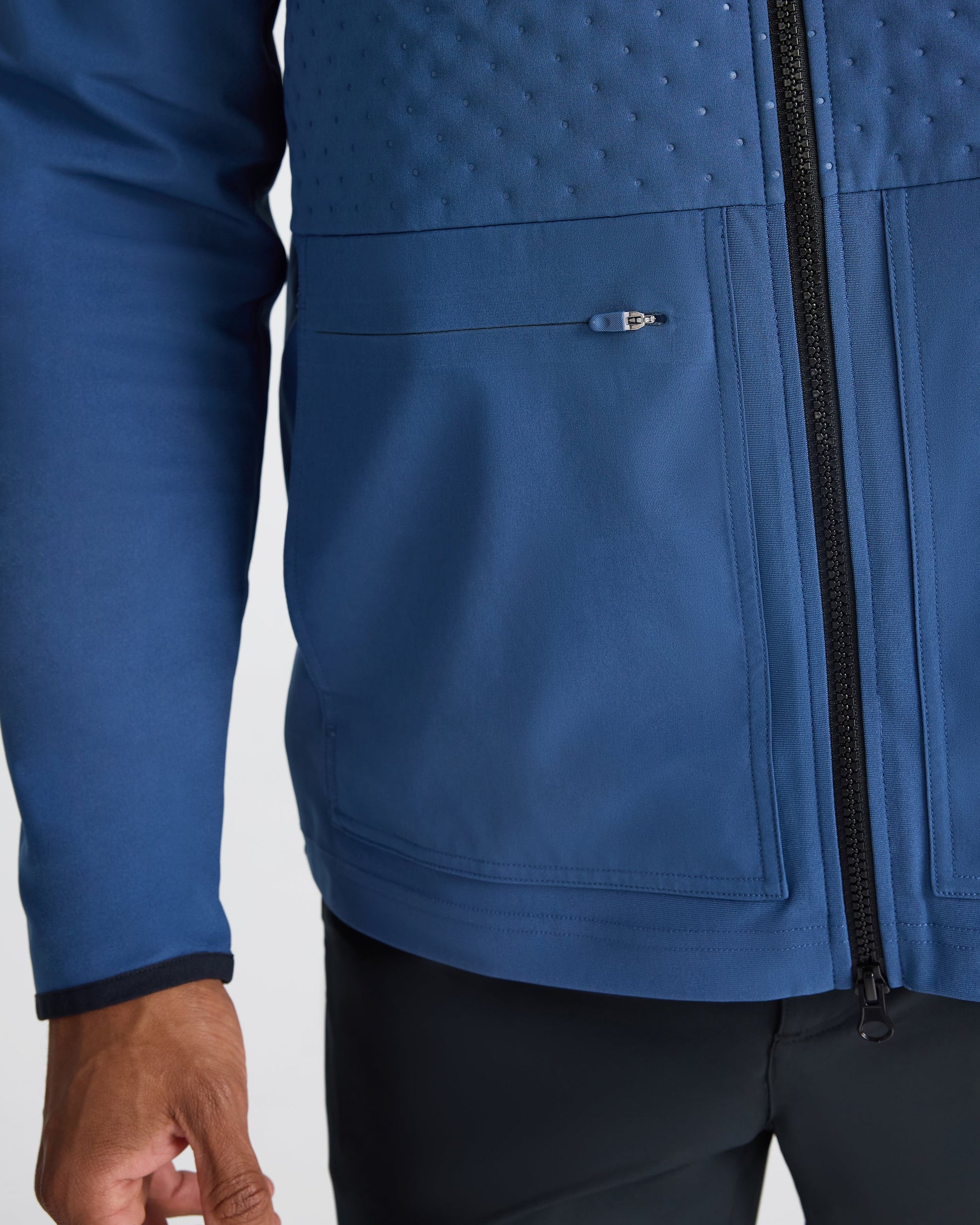 Bad Birdie Men's Hybrid Jacket - Dusk Navy - Bad Birdie