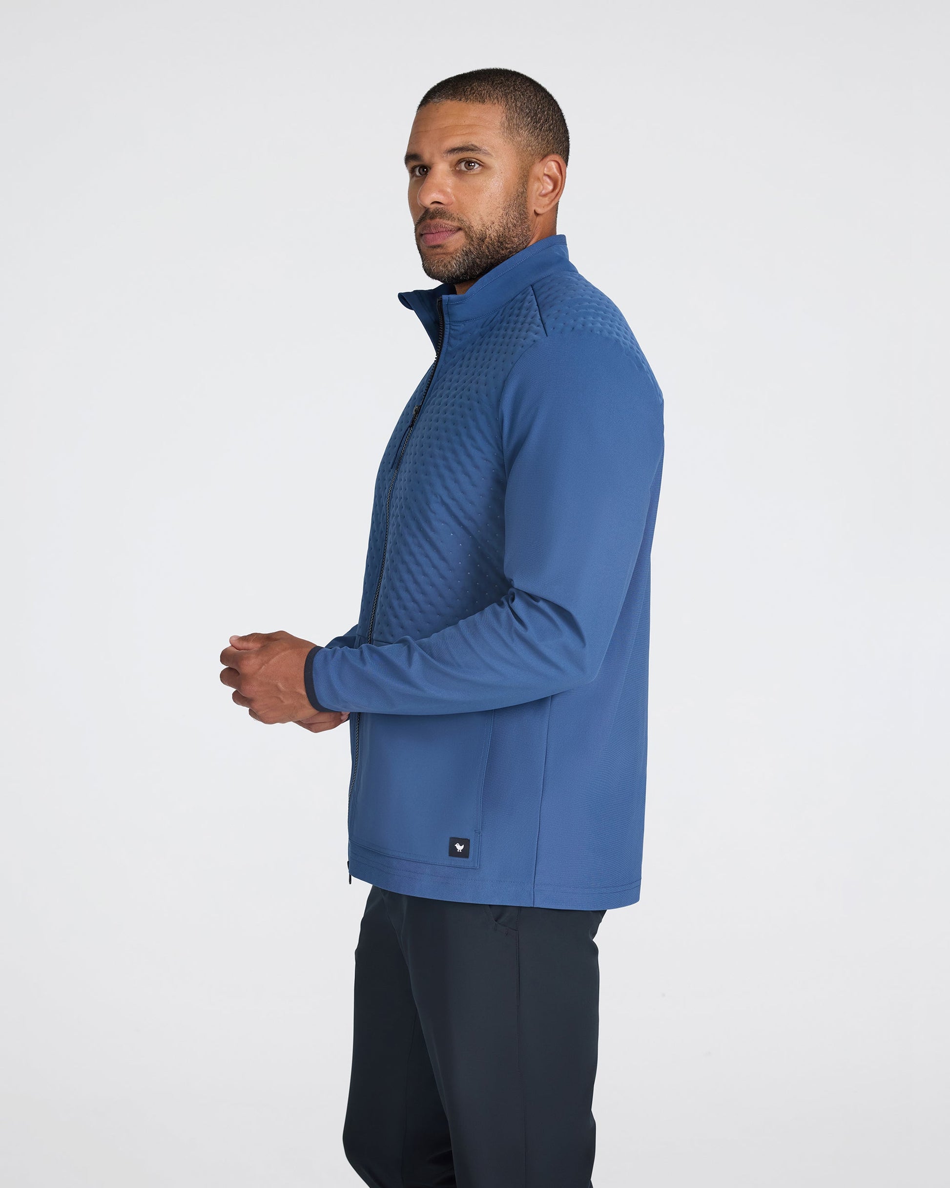 Bad Birdie Men's Hybrid Jacket - Dusk Navy - Bad Birdie