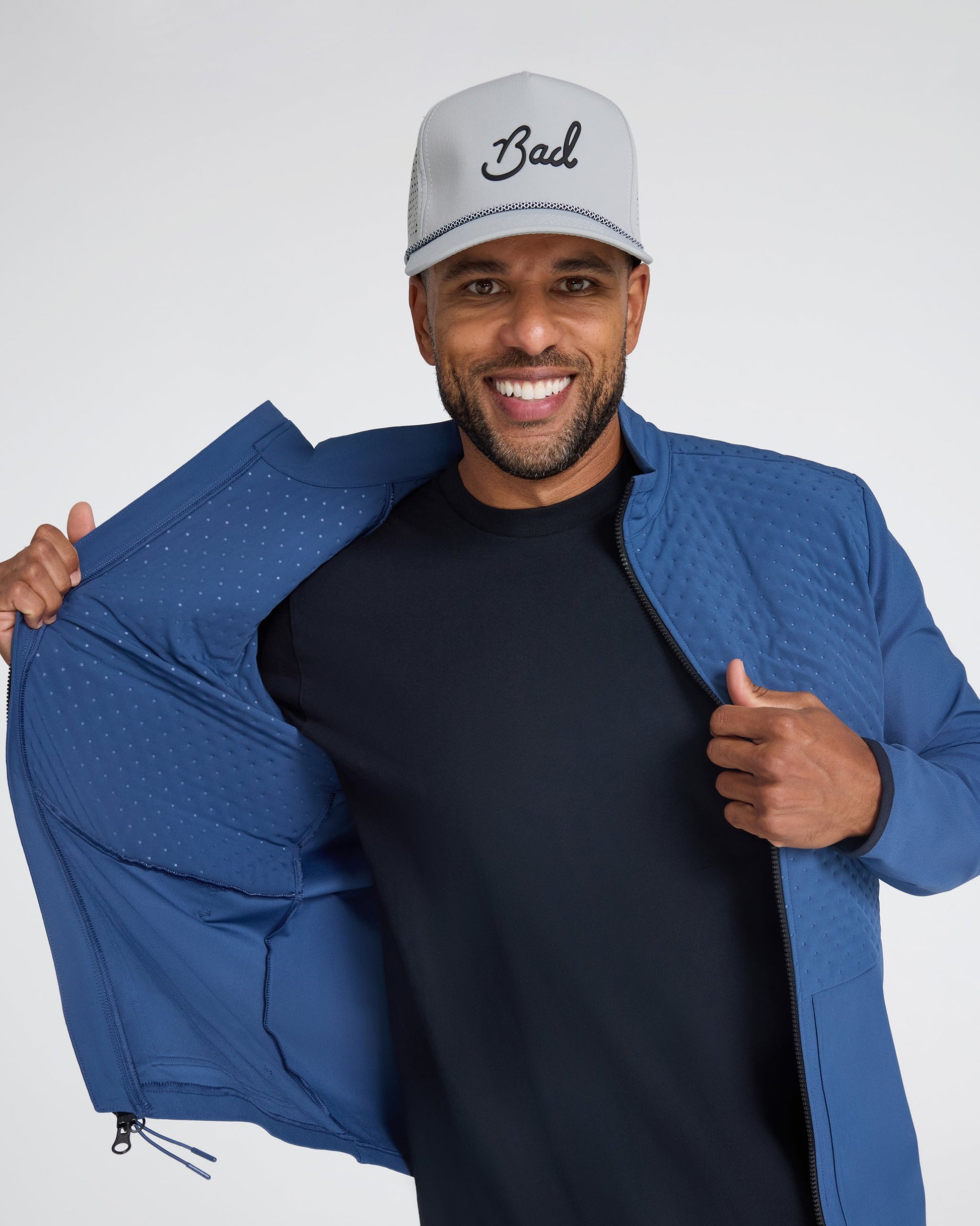 Bad Birdie Men's Hybrid Jacket - Dusk Navy - Bad Birdie