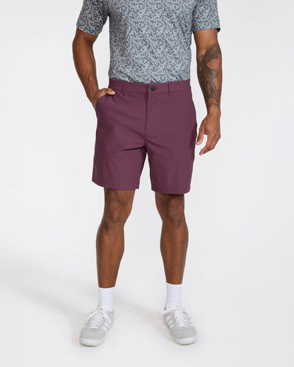 Bad Birdie Golf Short - Plum Wine