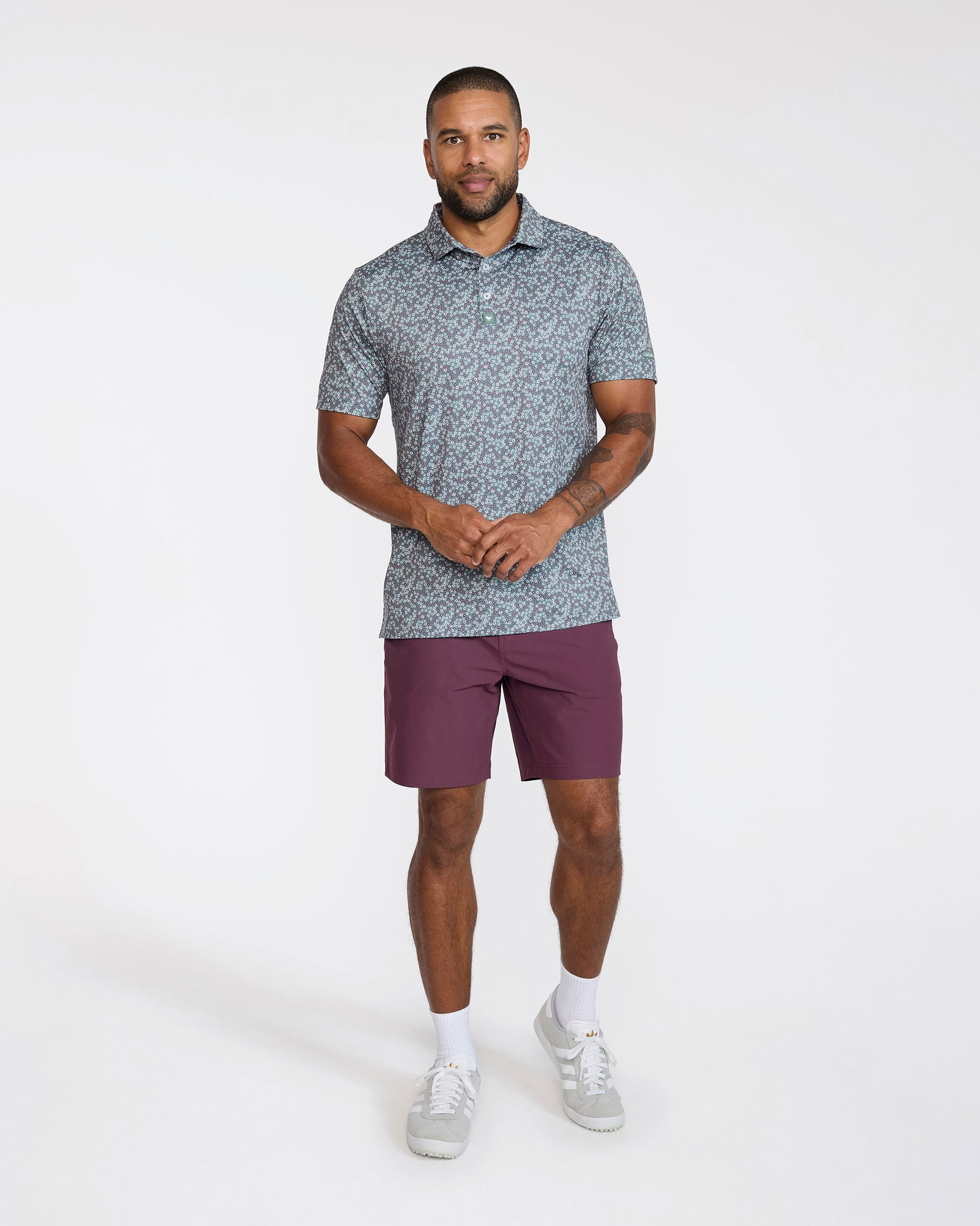 Bad Birdie Golf Short - Plum Wine